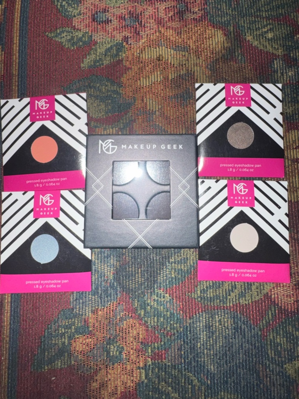 Makeup Geek Eyeshadow Set — Peach, Blue, Taupe & Cream Shades